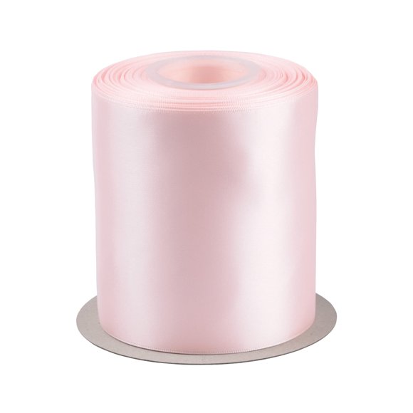 Listón Satinado Rosa Claro De Poliéster De 25 Yardas Para Envolver Regalos