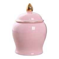 Magideal - Frascos De Almacenamiento De Cerámica, De Almacenamiento Herméticos Altamente Pulidos Con Tapa, Tarro De Almacenamiento De Alimentos Pequeños , Rosado