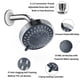 thumbnail image 4 of Alcachofa De Ducha High Pressure Rain De 5 Posiciones Cromada, 4 of 7