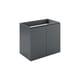 thumbnail image 1 of Tocador de baño Modway Vitality, soporte de pared, 76 cm, gris, 1 of 8