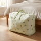 thumbnail image 3 of Bolsa organizadora de gran capacidad de Oxford con patrón de dibujos animados lindo, bolsa con cremallera para embalaje de ropa de cama, verde 28.3x12.2x20.5 pulgadas, 3 of 5
