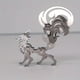 thumbnail image 1 of 3D Metal Mythical Animal Trendy Model With Full Texture And Strong Hands-on Ability Pegasus Kirin Nine-Tailed Fox Taurus Boys Cool Ornaments, 1 of 3