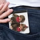 thumbnail image 5 of Monchhichi Cartera de Cuero PU para Hombres, Tarjetero Bifold Delgado, Cartera Minimalista de Cuero Sintético Suave, 5 of 6