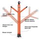 thumbnail image 3 of Bailarín Inflable MOUNTO 3 m Naranja 110 V, 3 of 7
