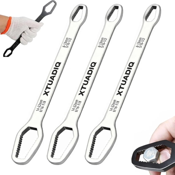 Llave autoajustable 8-22mm doble cabeza exterior hogar reparación coche