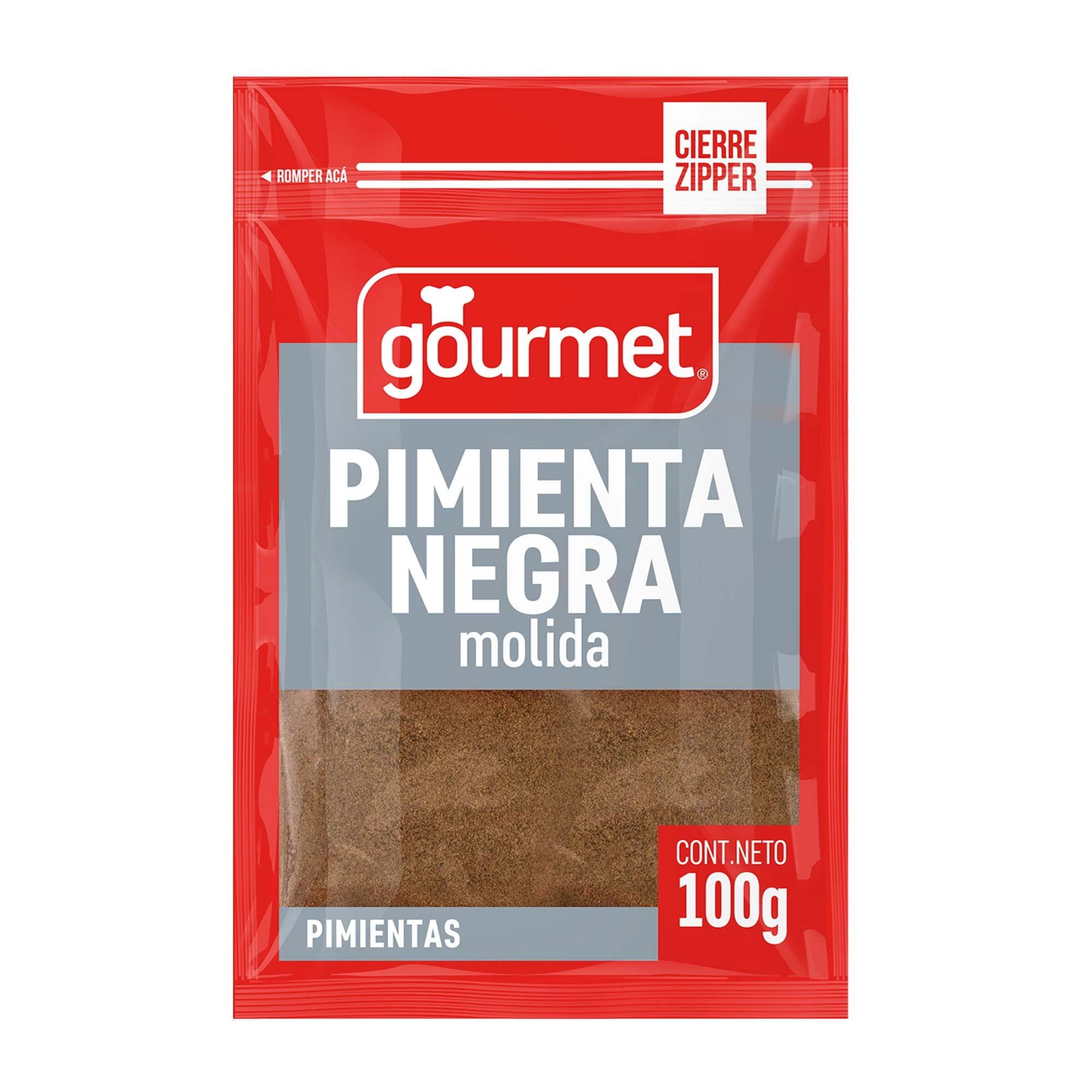 Pimienta Negra Molida Bolsa 100 g Gourmet