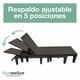 thumbnail image 2 of Reposera Reclinable Madera Plástica BlackWood 189 x 58 cm Sunseeker 1 un, 2 of 11