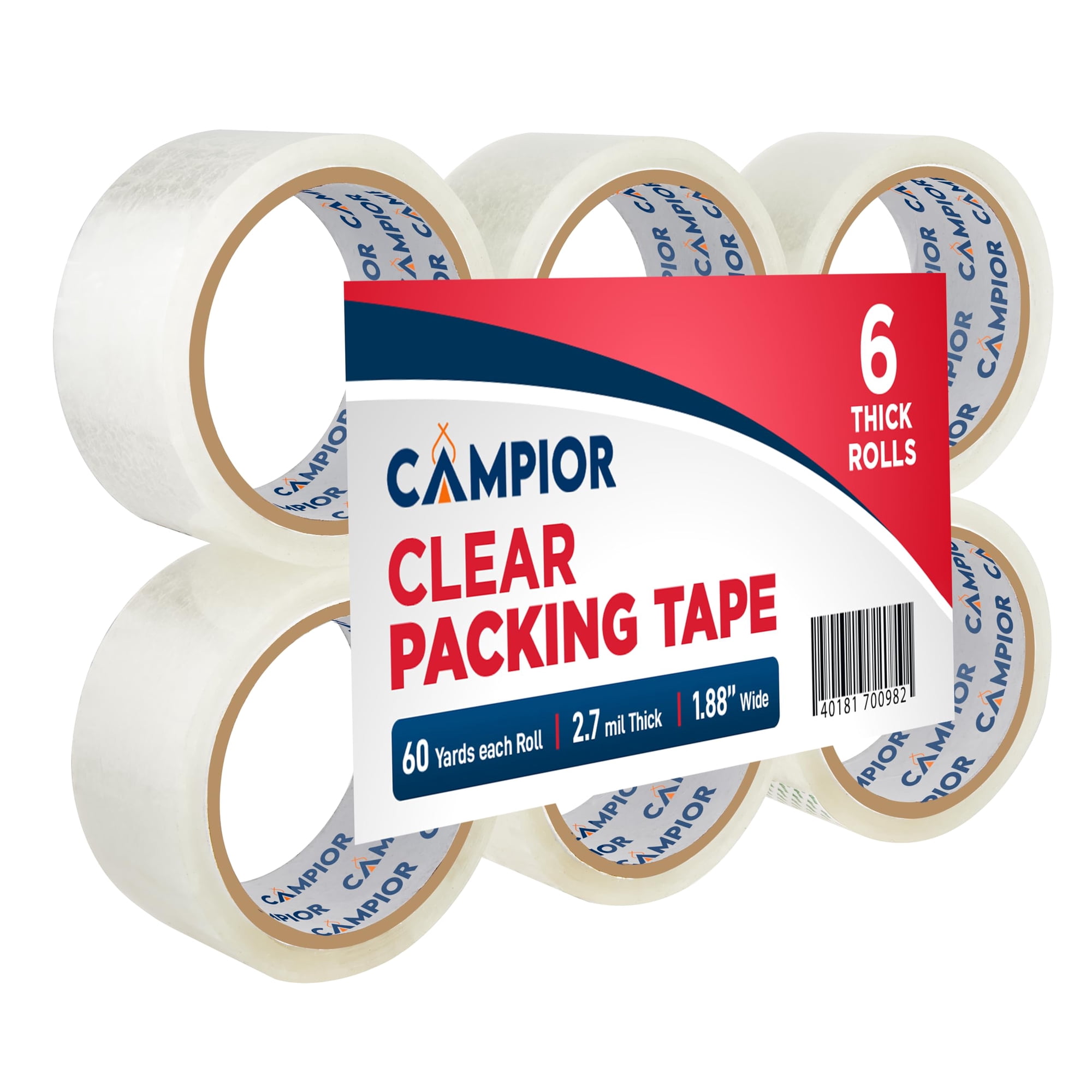 Cinta De Embalaje Campior, 12 Rollos, 5 Cm De Ancho, 55 M De Largo