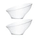 thumbnail image 1 of Cuencos angulares desechables para servir de Plasticpro, transparentes, paquete de 4, 1 of 9