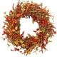 thumbnail image 1 of Corona de otoño para puerta de 14/18 pulgadas, guirnalda de otoño de bayas de ratán artificial para Halloween, coronas de Halloween para decoración de puertas delanteras, corona de calabaza para decor, 1 of 7