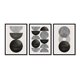 thumbnail image 1 of Set de Cuadros Abstracto Luna con Marco Negro 50x40 CM, 1 of 1