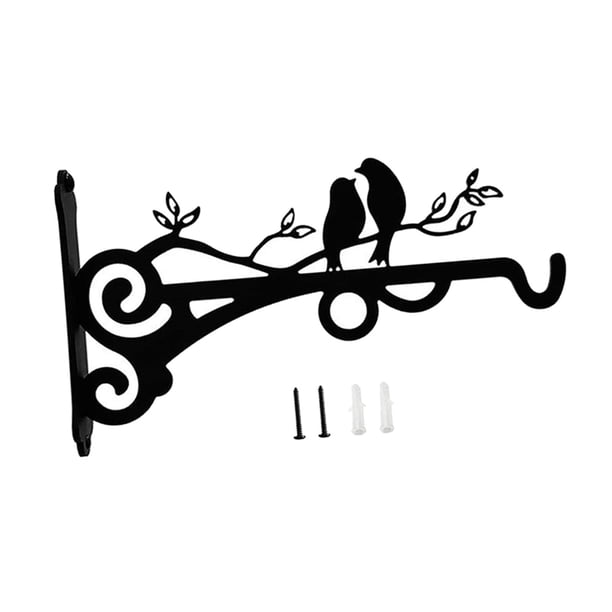 Heavy Duty Outdoor Planter Ganchos Montaje en pared Durable Hierro Decorativo Colgando Soportes de plantas para adornos Linternas de jardín Carillones