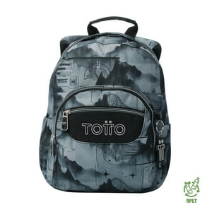 Mochila Escolar Para Niño Notebook 10"" Tempera Gris Totto
