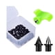 thumbnail image 5 of 50x Púas para zapatas de pista Púas de repuesto para zapatillas de atletismo Púas para correr en pista y campo fáciles de instalar para entrenamiento Negro, 5 of 5