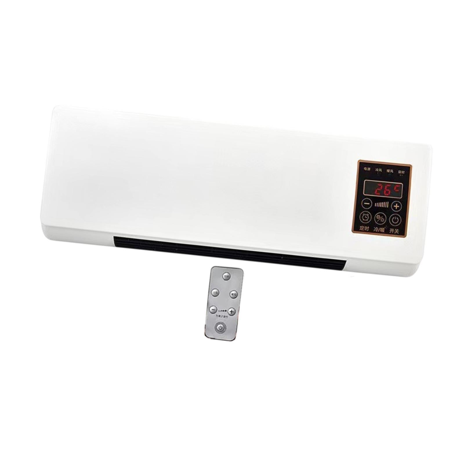 Bothyi - Calentador De Pared Pequeño De Bajo Ruido Portátil De 8 H Temperizador Para El Baño De Oficina Uso Interior De Blanco Sólido