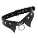 thumbnail image 1 of Gargantilla Gótica Punk, Collar De Mujer De Cuero PU, Joyería De Cuello Negro, 1 of 5