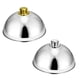 thumbnail image 5 of Plato Cloche De Cubierta De Comida De Acero Inoxidable De 2 Piezas Con Plato Con Tapa Abovedada, 5 of 7