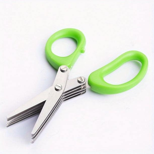 1pc Stainless Steel Onion Scissors, 3-layer/5-layer Onion Scissors, Kitchen Multifunctional Sharp Kitchen Scissors, Chopped Food Scissors, Strong Multi-layer Scissors, Kitchen Tools