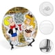 thumbnail image 4 of Richie Rich Plato decorativo de porcelana fina (bone china), plato decorativo de cerámica para hogar, oficina, soporte de pared, platos decorativos para dormitorio - 6 pulgadas (15 cm), 4 of 6