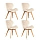 thumbnail image 1 of Pack 4 Sillas Mariposas Velvet Color Beige, 1 of 2