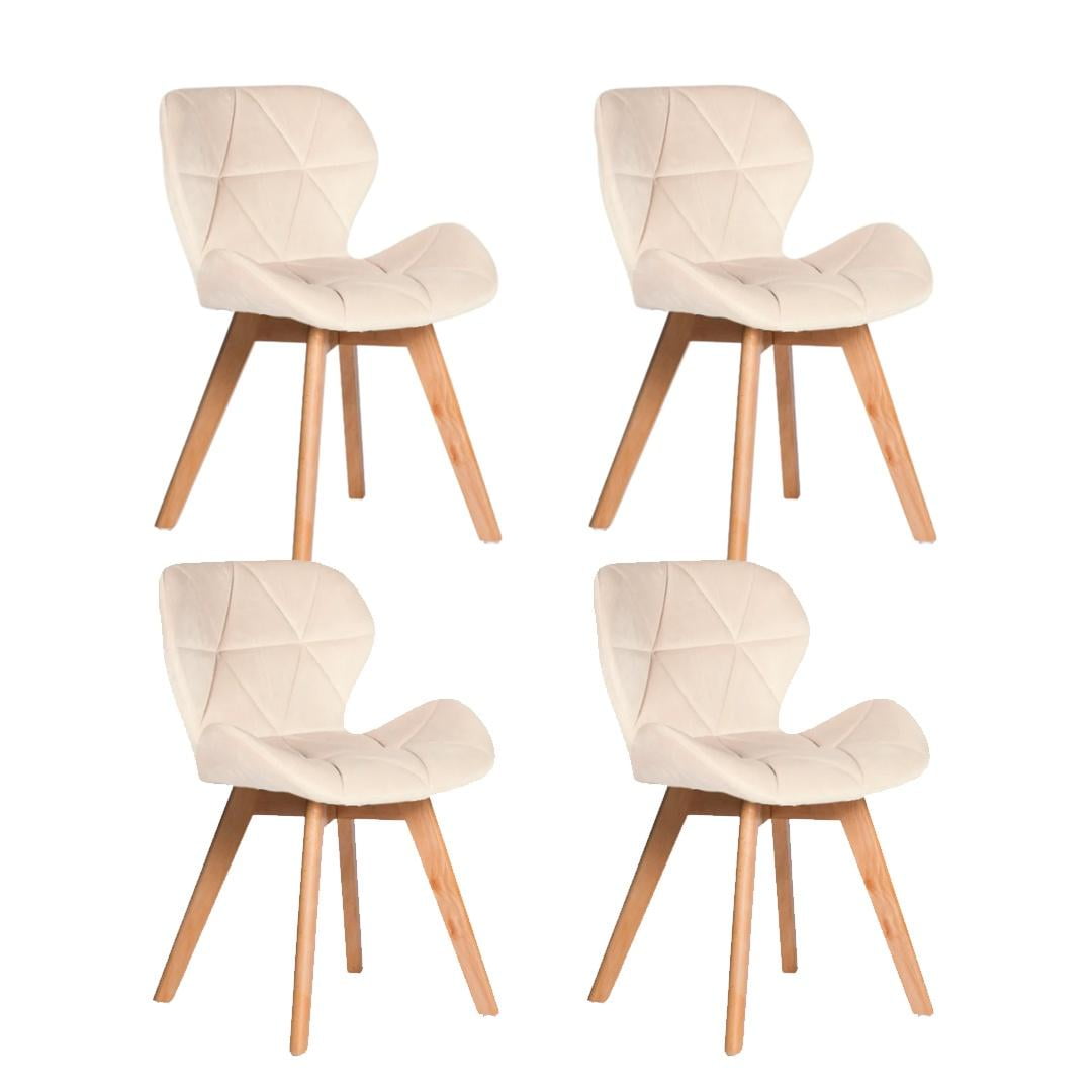 Cori Cori - Pack 4 Sillas Mariposas Velvet Color Beige