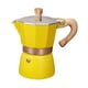 thumbnail image 3 of Cafetera Octogonal Moka Pot, Cafetera Hervidora De 150 Ml Para Viajes, Casa, Café, Amarillo, 3 of 3