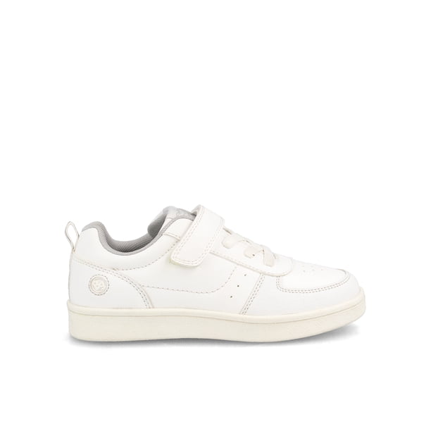 Zapatilla Escolar Niña Clavel Blanco