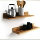 thumbnail image 1 of Set 4 Repisas Flotantes Rectas Soporte Café Claro 2 De 40 cm y 2 De 60 cm, 1 of 3