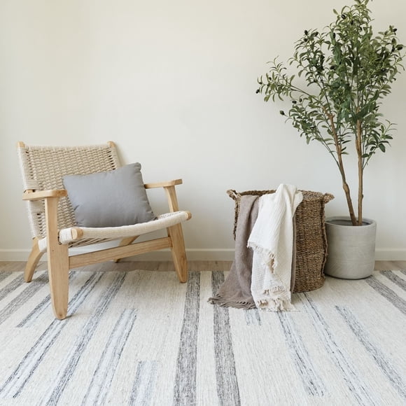 Alfombra Aura Dormitorio Lana Blanco 170x240