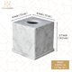 thumbnail image 3 of Caja de pañuelos HAMAKAWA de mármol 15x15x14 cm Carrara White, 3 of 9