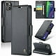 thumbnail image 1 of CaseMe tipo cartera iPhone 15 con cierre magnético, RFID, tarjetero, soporte, carga inalámbrica, 1 of 5