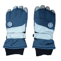 Hn - Guantes Térmicos Invierno Ski, Nieve, Unisex, Talla M Gris/Blanco