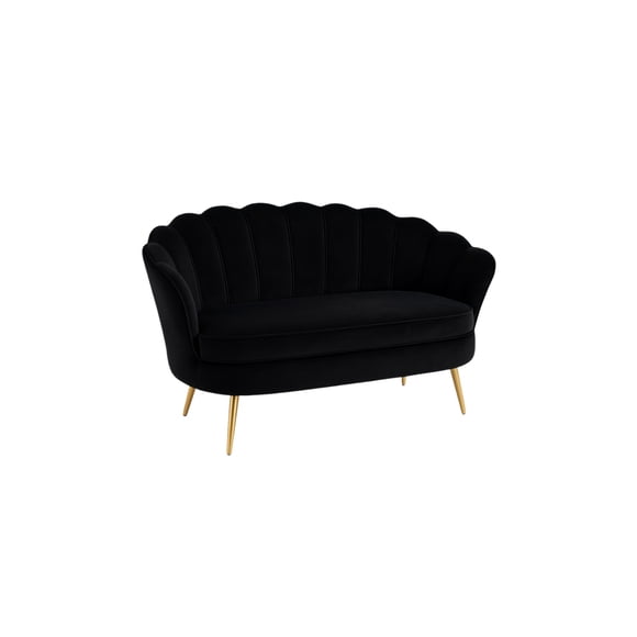 Sillon Shell 3 Cuerpos Negro gold