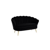Habita2 Chile - Sillon Shell 2 Cuerpos Negro Gold