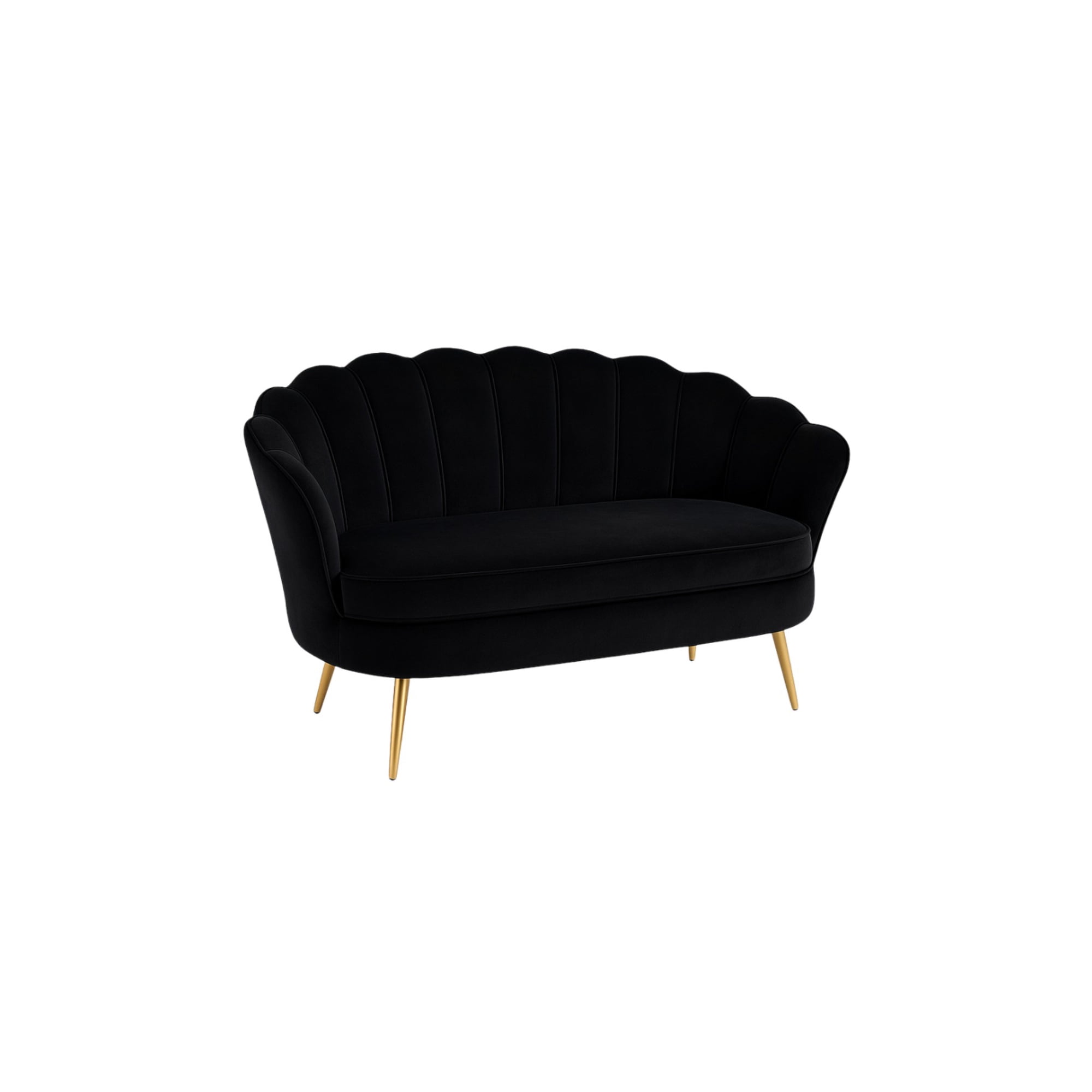 Habita2 Chile - Sillon Shell 3 Cuerpos Negro Gold