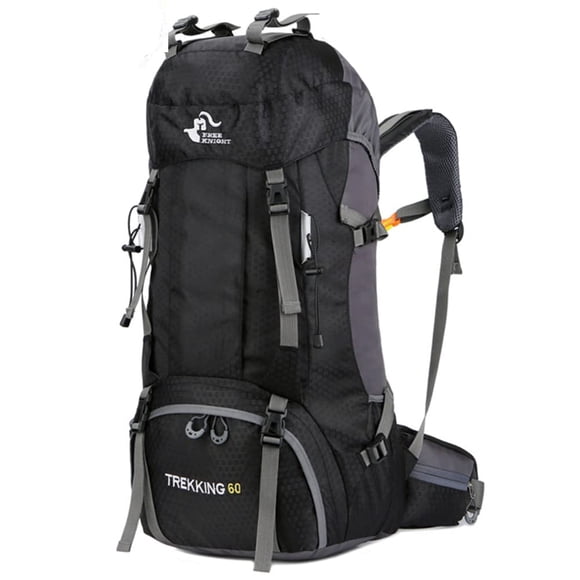 Mochila Bseash impermeable de 60 litros para senderismo y acampada con funda para lluvia