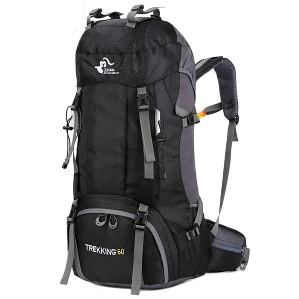 Mochila Bseash impermeable de 60 litros para senderismo y acampada con funda para lluvia