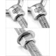 thumbnail image 4 of Eyelos roscados QWORK 3/8 x 6 de acero inoxidable marino, paquete de 5, 4 of 7