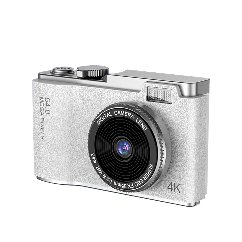 Innedd - Cámara Retro Moda Digital 4K 64Mp 16X Para Niños Y Adultos - Gris