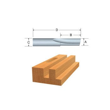 Broca Fresadora Bosch 85213mc De Carburo Sólido Con Doble Ranura, 3,2 Mm X 12,7 Mm