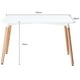 thumbnail image 2 of Juego De Comedor eames Rectangular 4 sillas Blanco-Gris 120 cm, 2 of 6