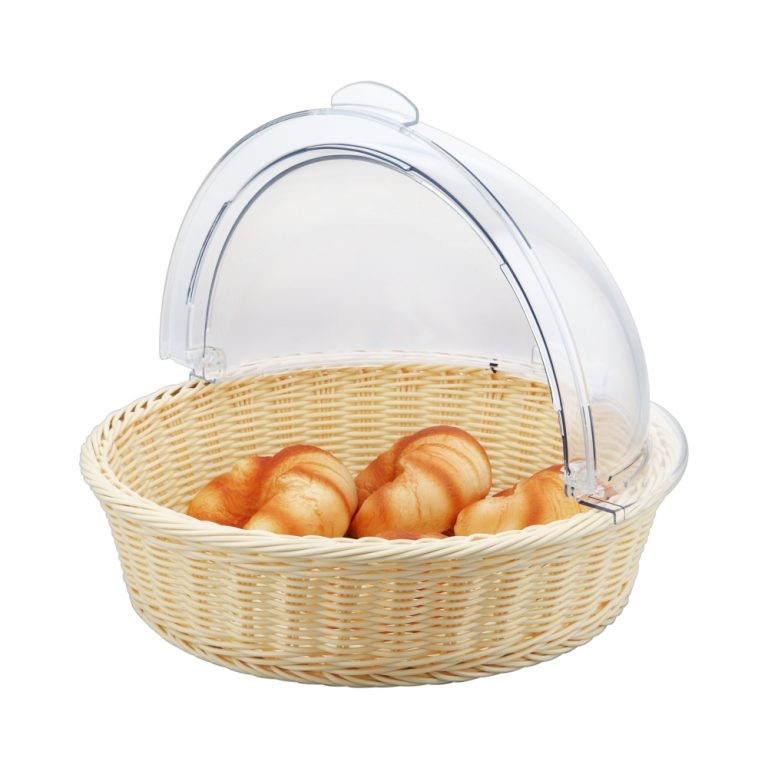 Imahe - Panera Rattan Heavy Duty Redonda C/Cupula 40 Cm