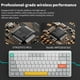 thumbnail image 3 of Teclado Mecánico Nuphy Air75 V2 75% Wireless Blanco, 3 of 3