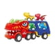 thumbnail image 3 of Camiones De Juguete, Juego De Dinosaurios, Figura De Dinosaurio, Juguetes Para Niños, T Rex Preescolar Con 4 Coches, 3 of 5