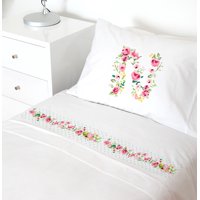 Tuyo Print - Juego De Sábanas 1,5 Pl Letras Vintage N