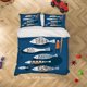 thumbnail image 3 of 3D de dibujos animados lindos peces Funda de edredón Ropa de cama Set Funda de edredón Fundas de almohada WJ, 3 of 3