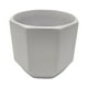 thumbnail image 5 of Macetero Maceta De Ceramica Blanco Lineas Verticales S, 5 of 8