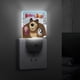 thumbnail image 4 of Masha y el Oso Luz nocturna LED con sensor de anochecer a amanecer para dormitorio, baño, pasillo, escaleras - Lámpara LED nocturna de enchufe, 0.5W - 1 pieza, 4 of 6