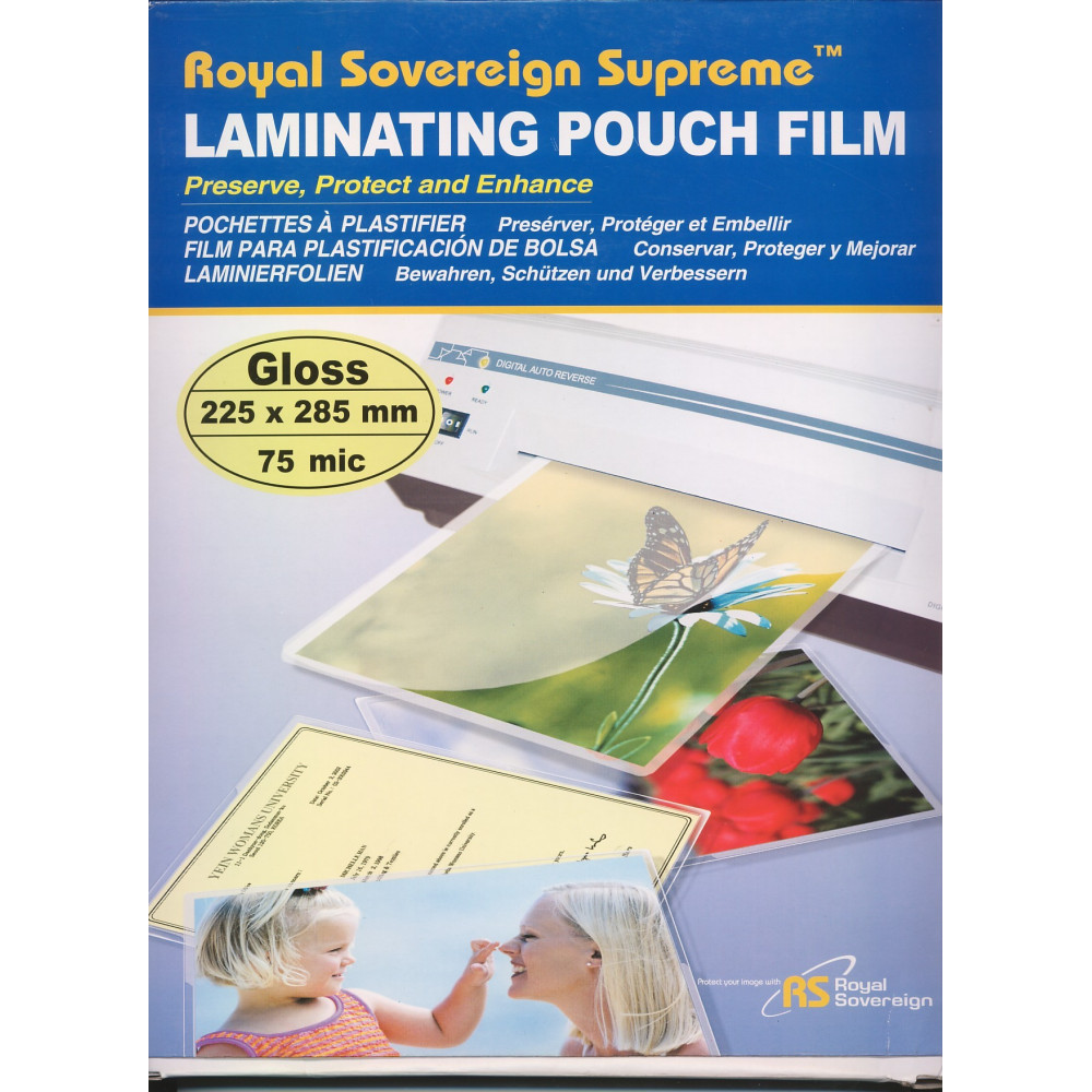 Royal - Lámina Termolaminar Carta 75 Micrones