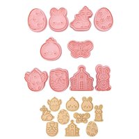 Pasteleriuscl - 8 Moldes Galleta Pascua 8 Cortadores Galletas Cortador Galleta Molde Para Galletas Pascua Cortador C